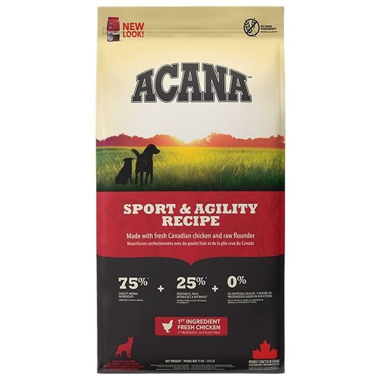 Сухий корм для собак Acana Sport & Agility Recipe, 17 кг - фото 1