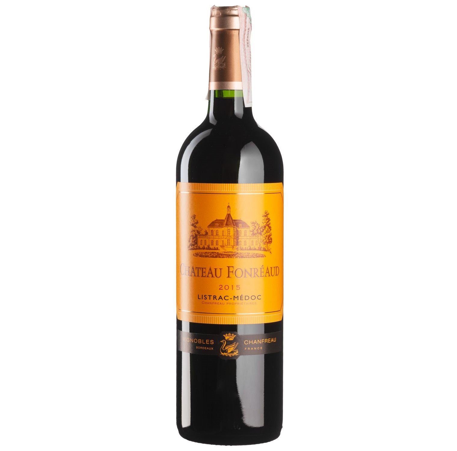 Вино Chateau Fonreaud 2015, красное, сухое, 0,75 л - фото 1