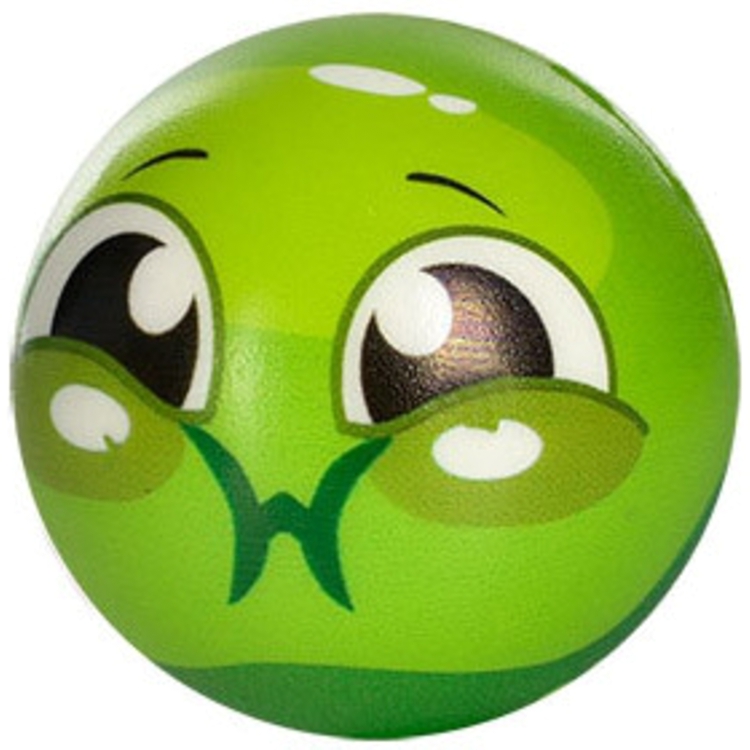 Мяч детский фомовый Bambi Смайл 6.3 см зеленый (MS 3485(Green)) - фото 1