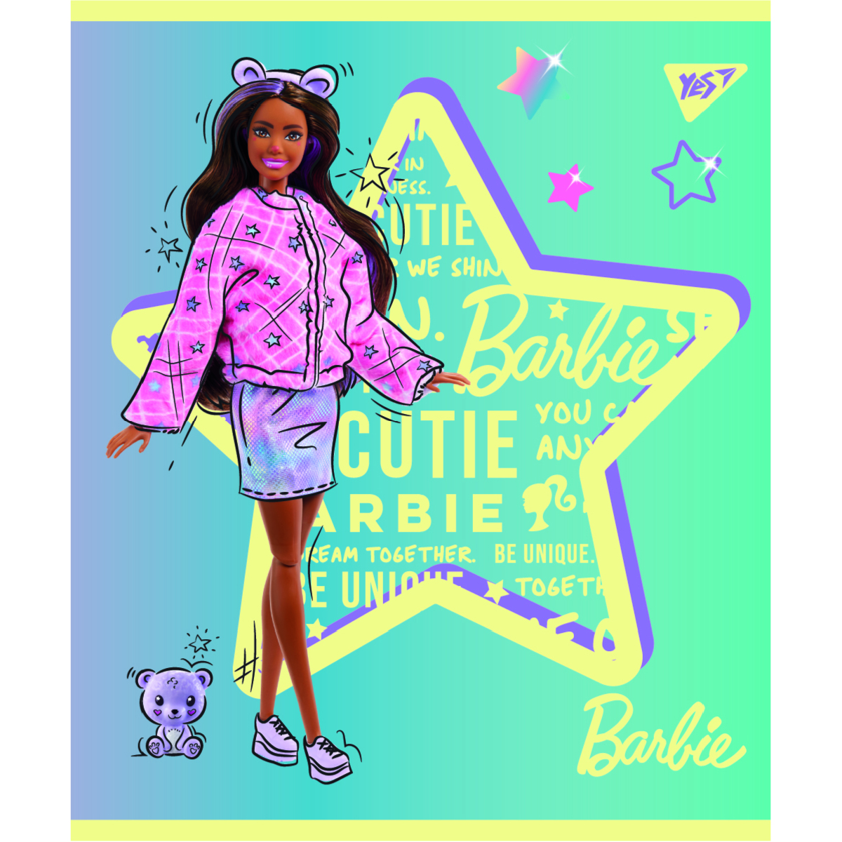 Набір зошитів Yes Barbie А5 в лінійку 18 аркушів 10 шт. (766825) - фото 5