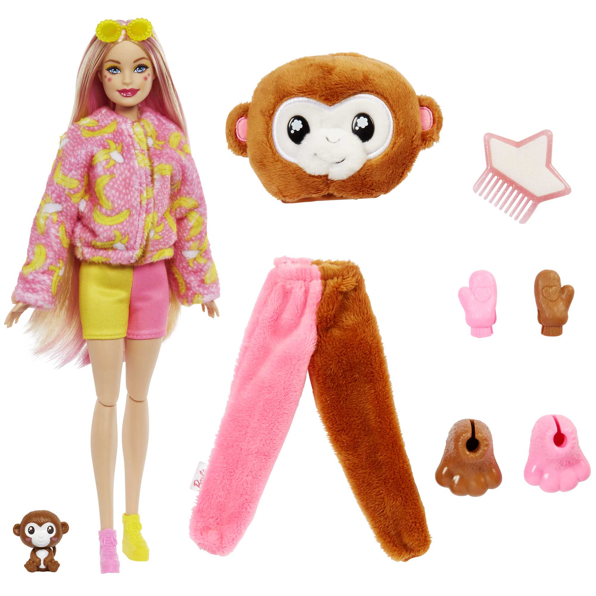 Кукла Barbie Cutie Reveal Друзья из джунглей Обезьянка (HKR01) - фото 3