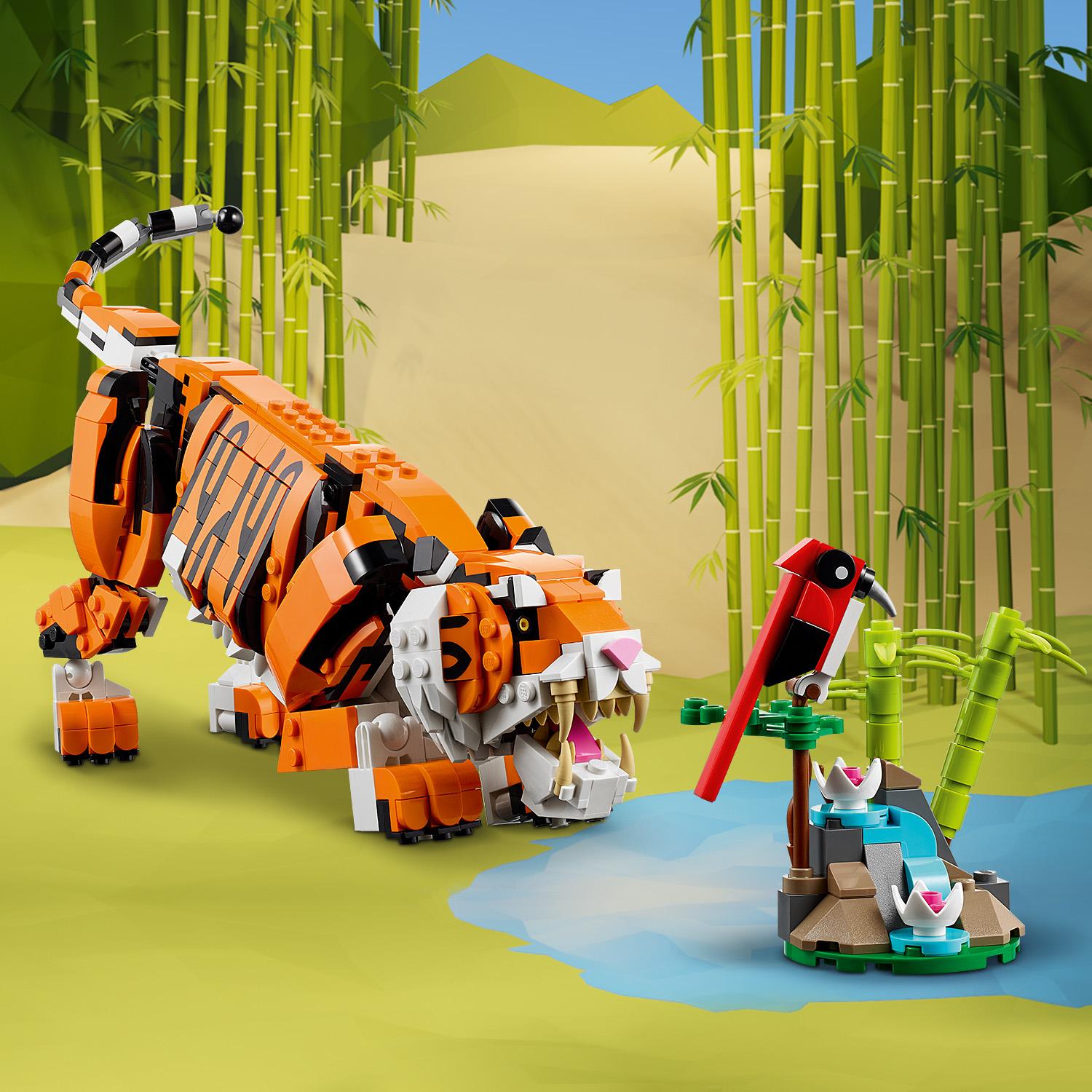 Конструктор LEGO Creator 3в1 Величественный тигр, 755 деталей (31129) - фото 7