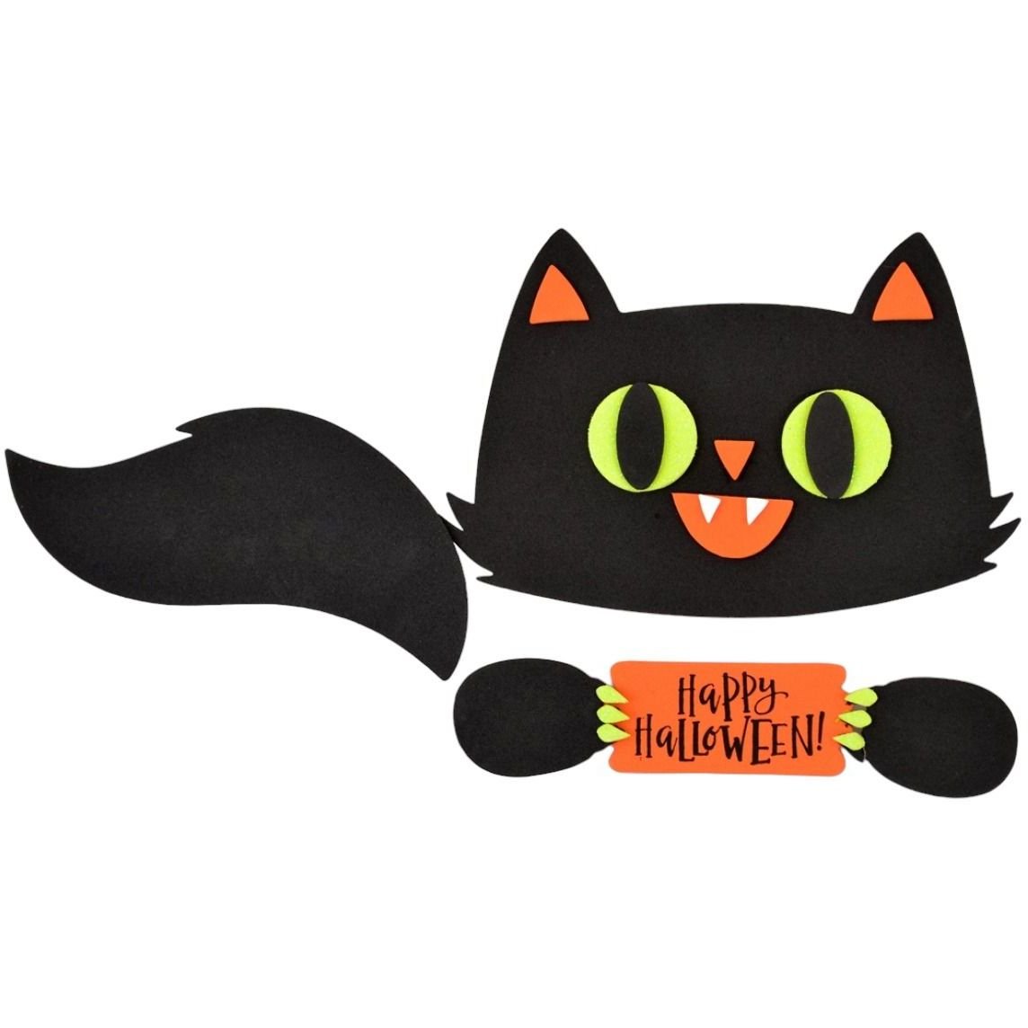 Набір декоративних наліпок Yes! Fun Halloween Чорний кіт, 5 шт. (973530) - фото 1