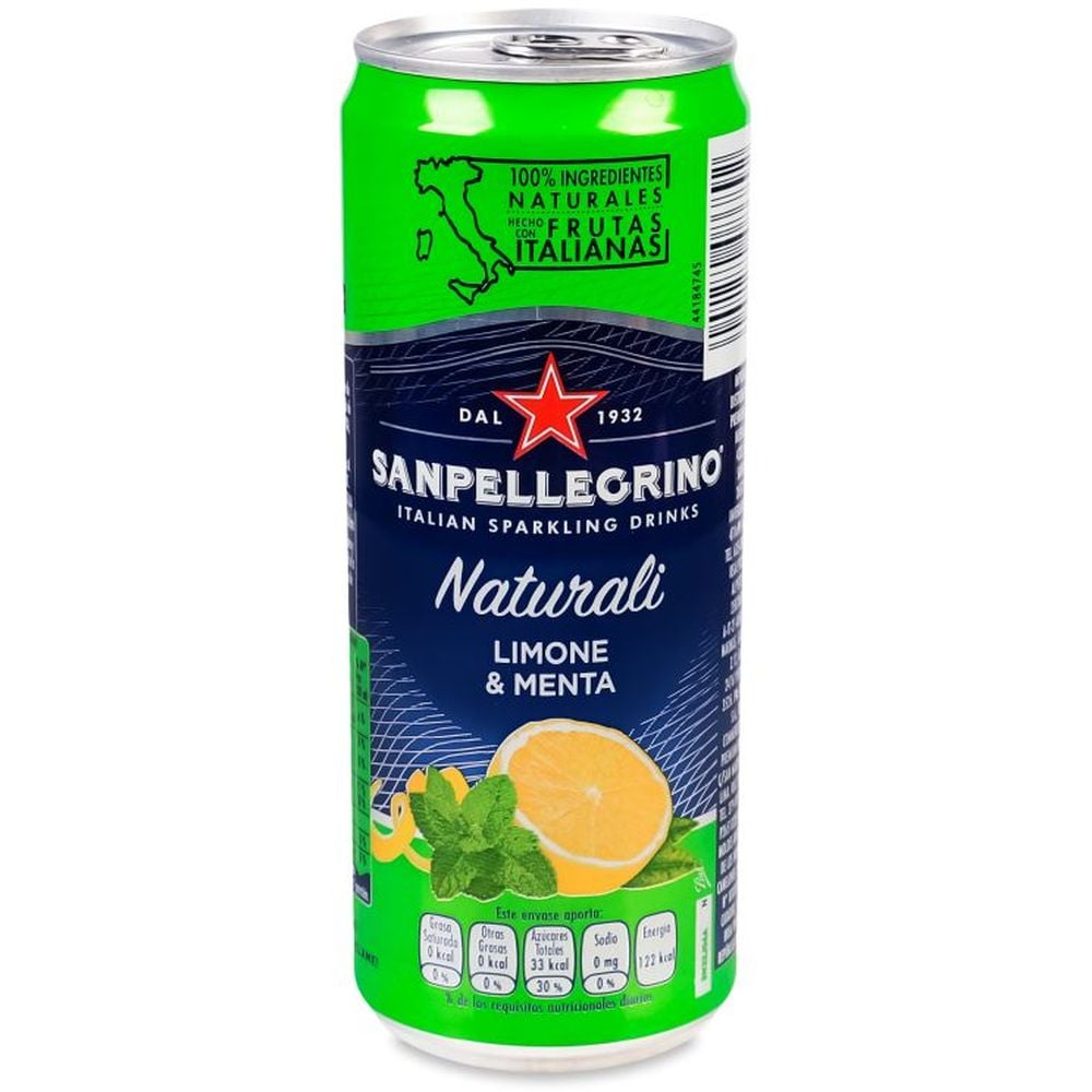 Напиток Sanpellegrino Limone Menta безалкогольный 330 мл (815696) - фото 1
