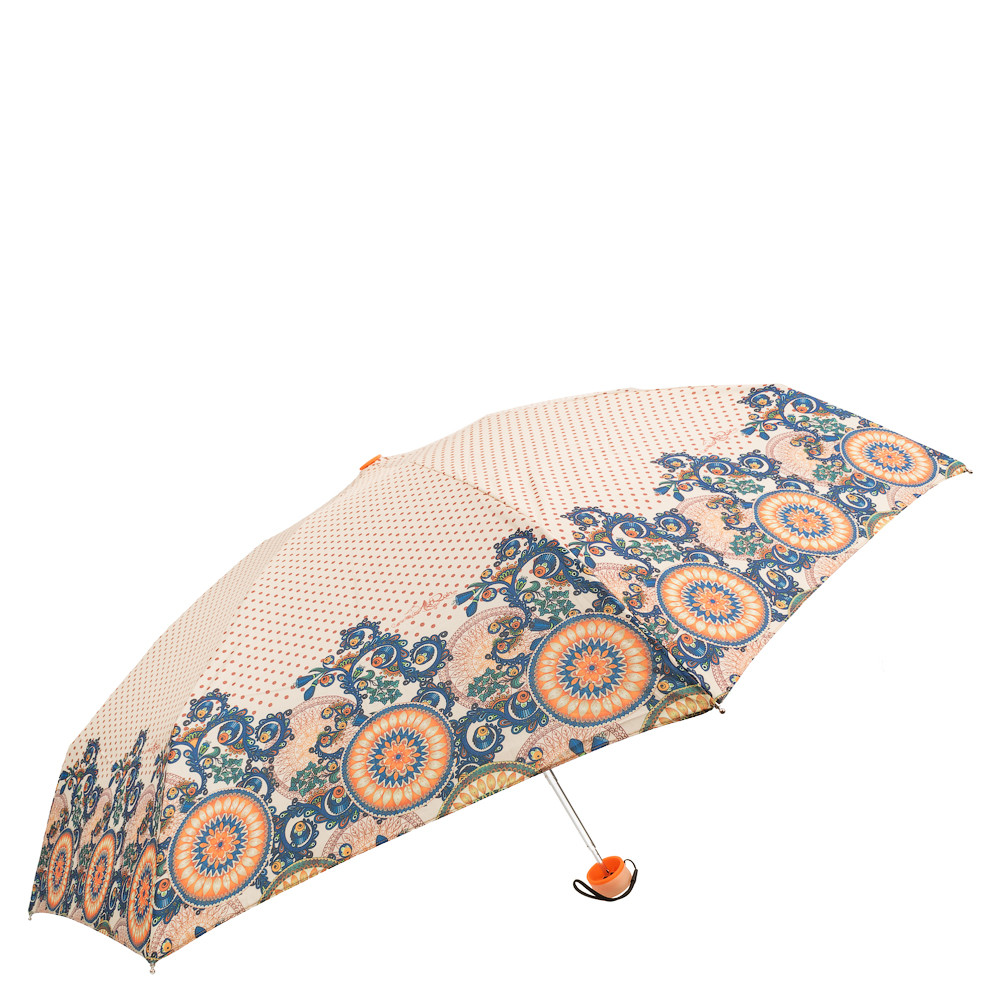 Женский складной зонтик механический Art Rain 105 см бежевый - фото 2