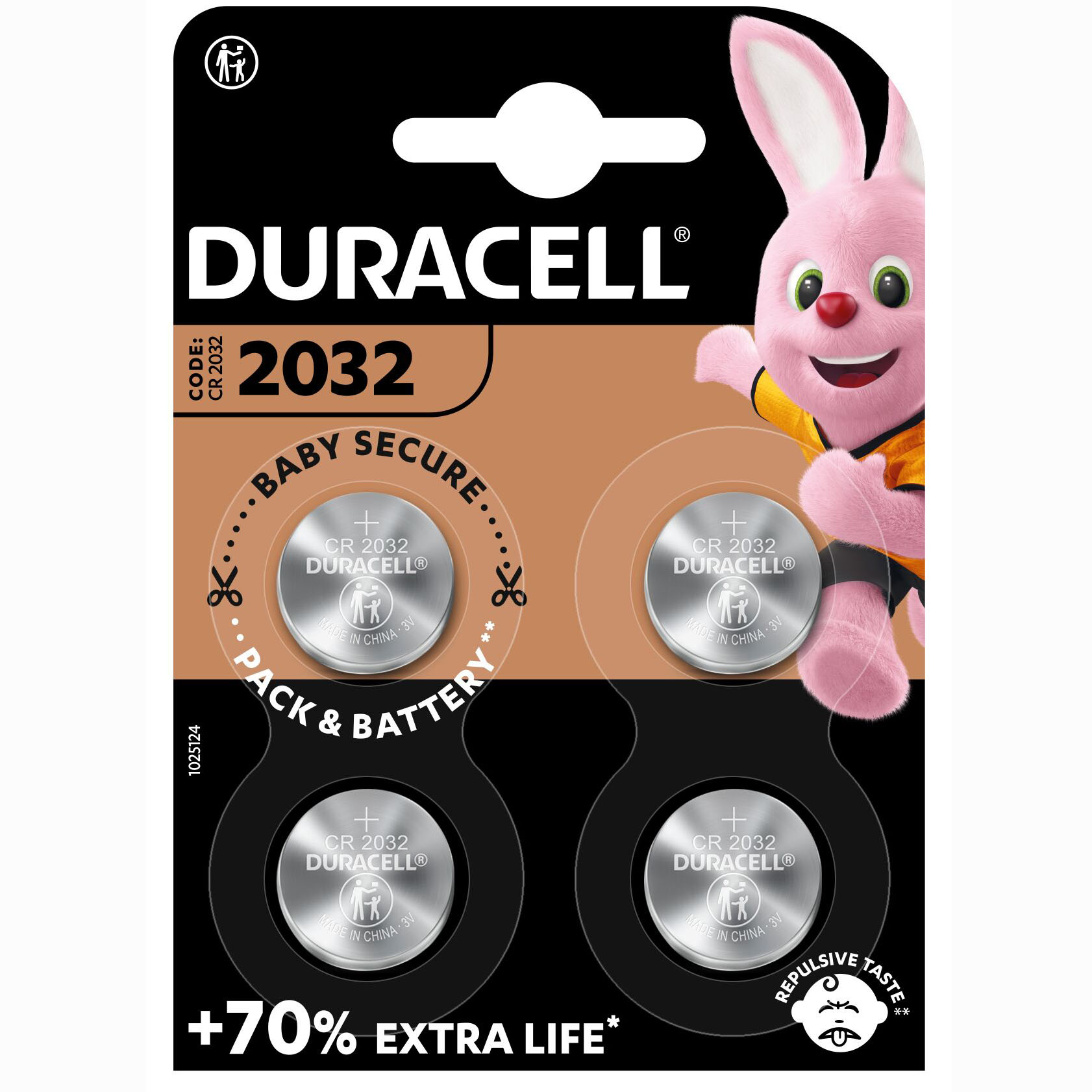 Литеевые батарейки Duracell 3V DL/CR2032, 4 шт. (5004967) - фото 2