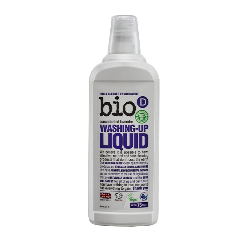 Органічна рідина для миття посуду Bio-D Washing Up Liquid Lavender, з запахом лаванди, 750 мл - фото 1