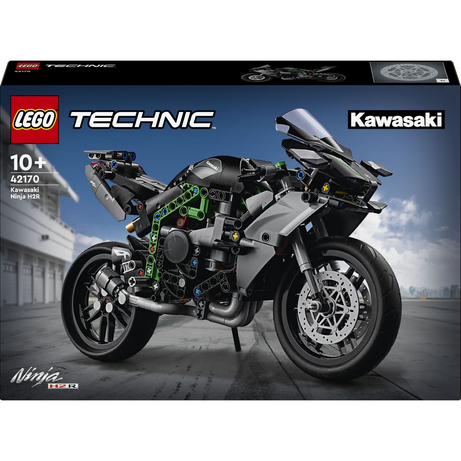 Конструктор LEGO Technic Мотоцикл Kawasaki Ninja H2R 643 детали (42170) - фото 1