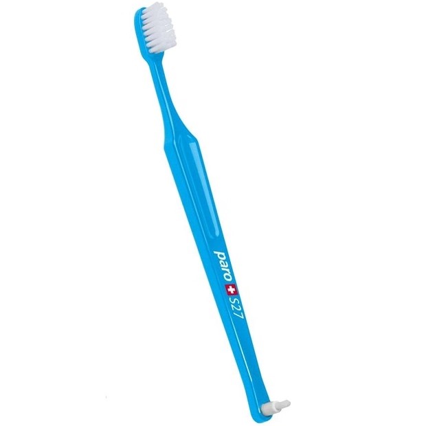 Дитяча зубна щітка Paro Swiss S27 м'яка блакитна - фото 1