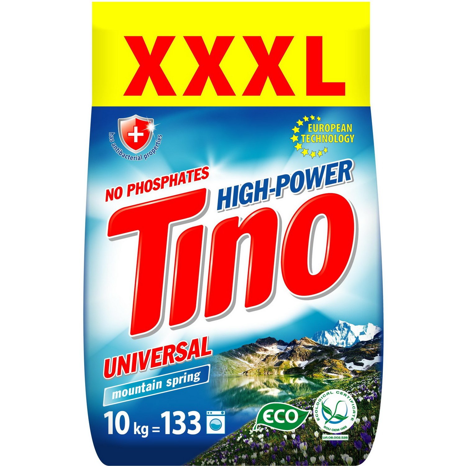 Порошок пральний Tino High-Power Universal Mountain spring, 10 кг - фото 1