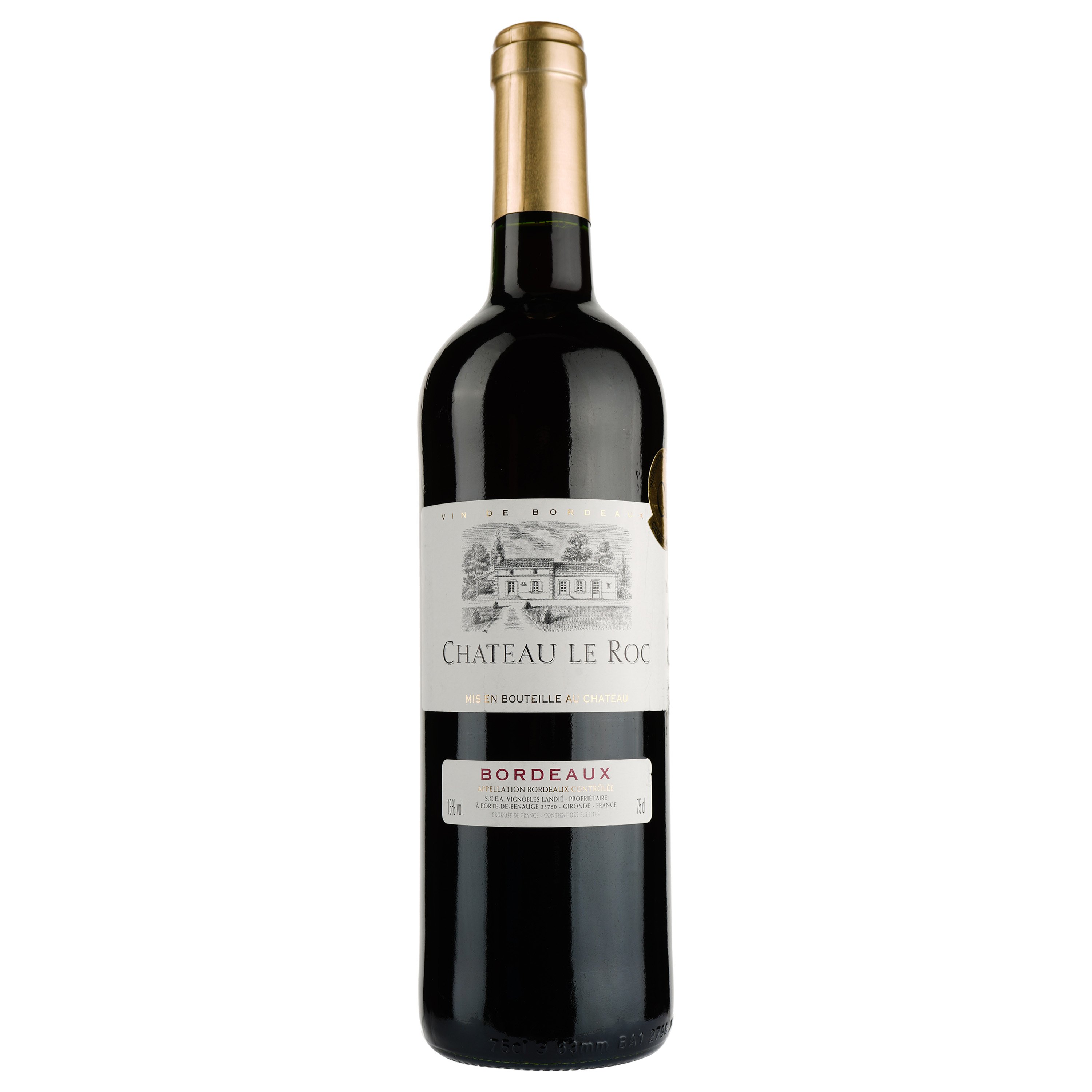 Вино LD Vins Chateau Le Roc, красное, сухое, 0,75 л - фото 1