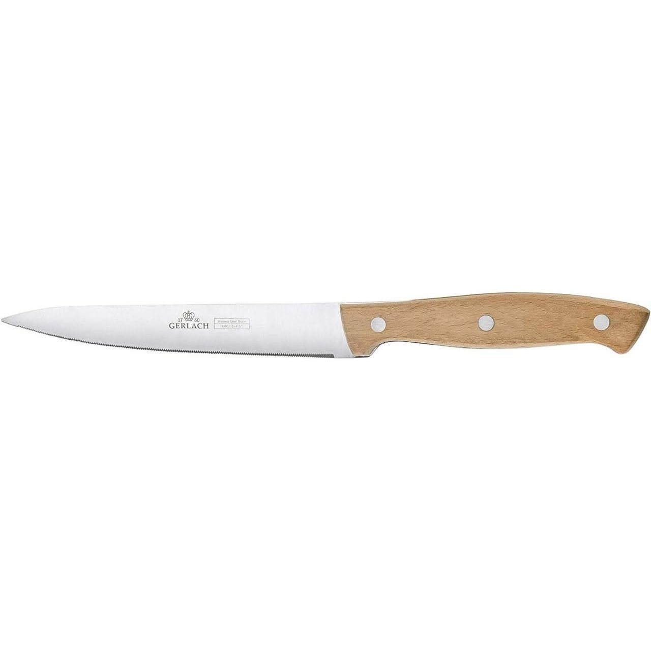 Нож кухонный универсальный Gerlach 135 мм Светло-коричневый 000271954 - фото 1