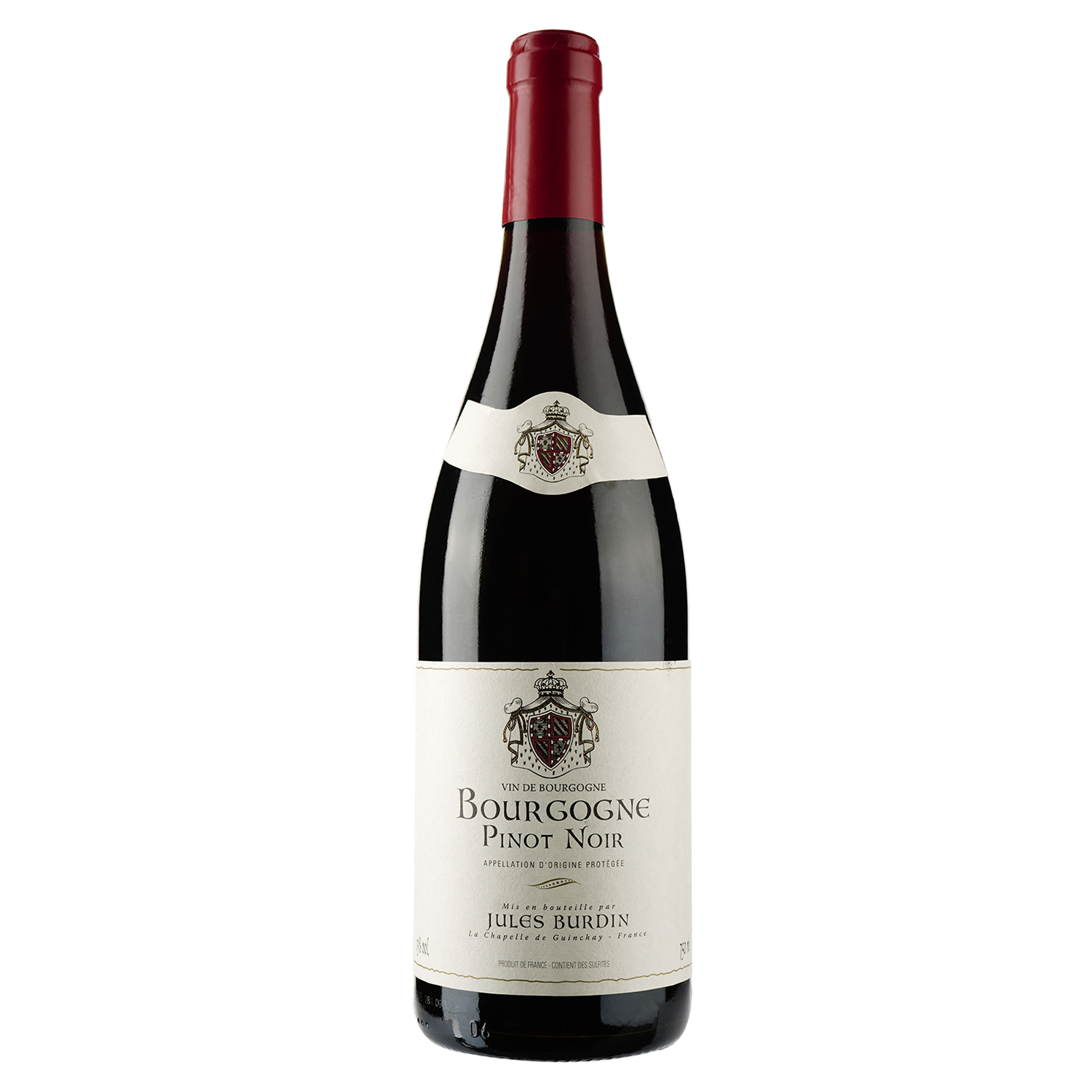 Вино Jules Burdin Bourgogne Pinot Noir AOP, красное, сухое, 12,5%, 0,75л - фото 1