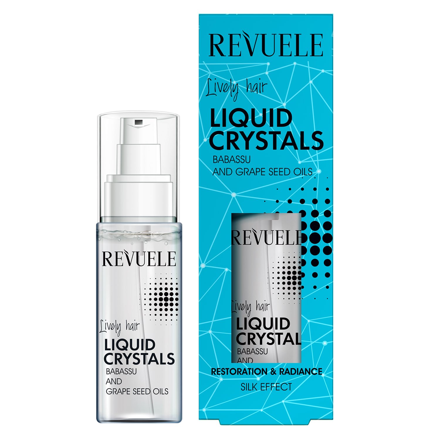 Рідкі кристали для волосся Revuele з олією бабасу та виноградних кісточок, 50 мл - фото 1
