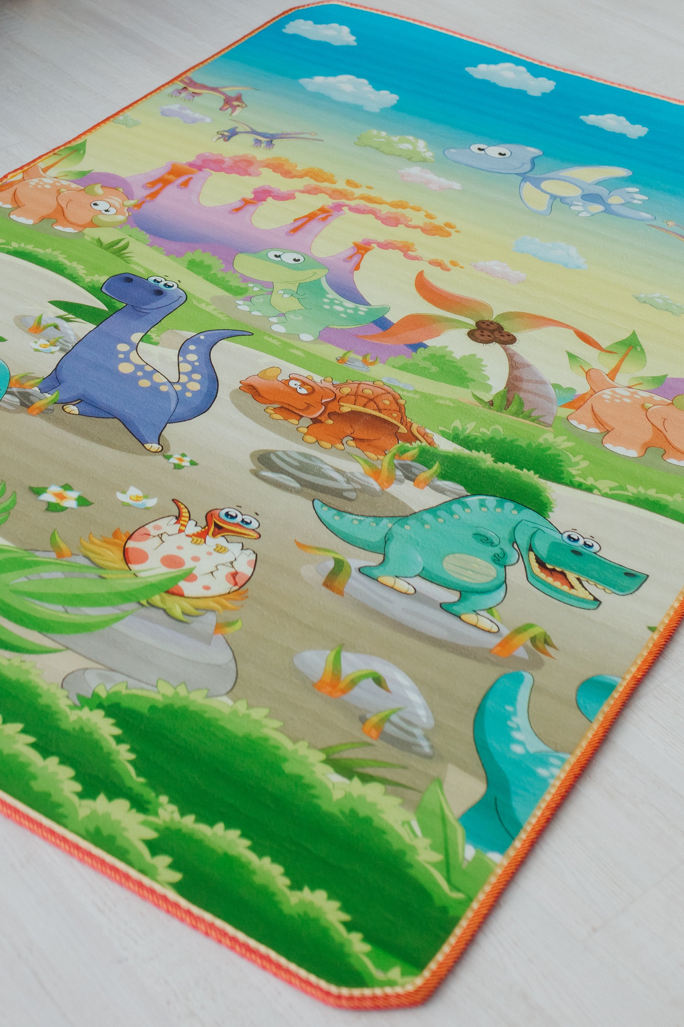 Дитячий двосторонній килимок Limpopo Динозаври та Пляжний сезон, 120х180 см (LP014-120) - фото 4
