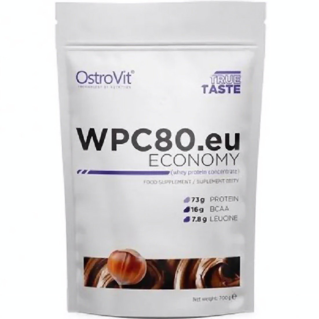 Протеїн OstroVit WPC80.eu Economy Hazelnut 700 г - фото 1