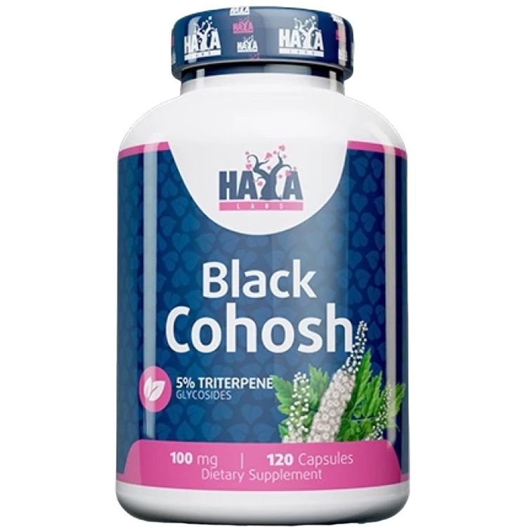 Клопогон гроновидний (Ціміціфуга ветвиста) Haya Labs Black Cohosh 100 мг 120 капсул - фото 1