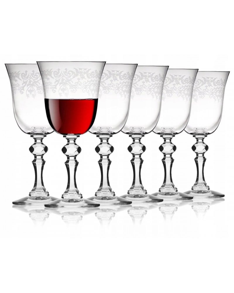 Набір келихів для червоного вина Krosno Krista Deco, скло, 220 мл, 6 шт. (788067) - фото 2