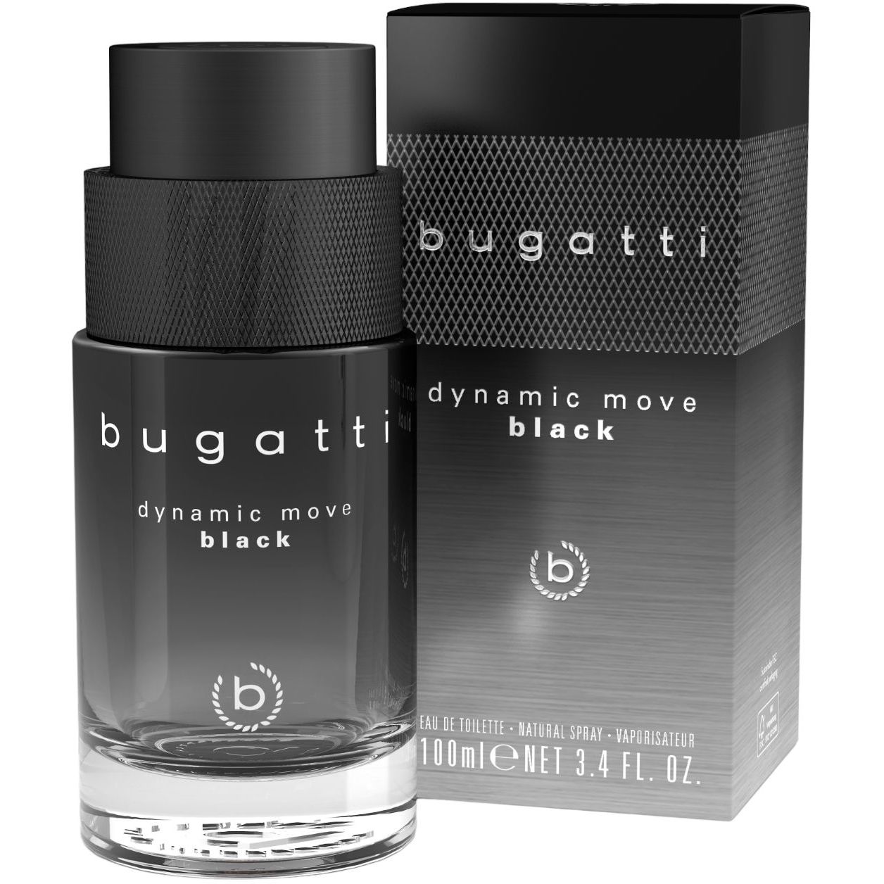Туалетна вода для чоловіків Bugatti Dynamice Move black 100 мл - фото 1