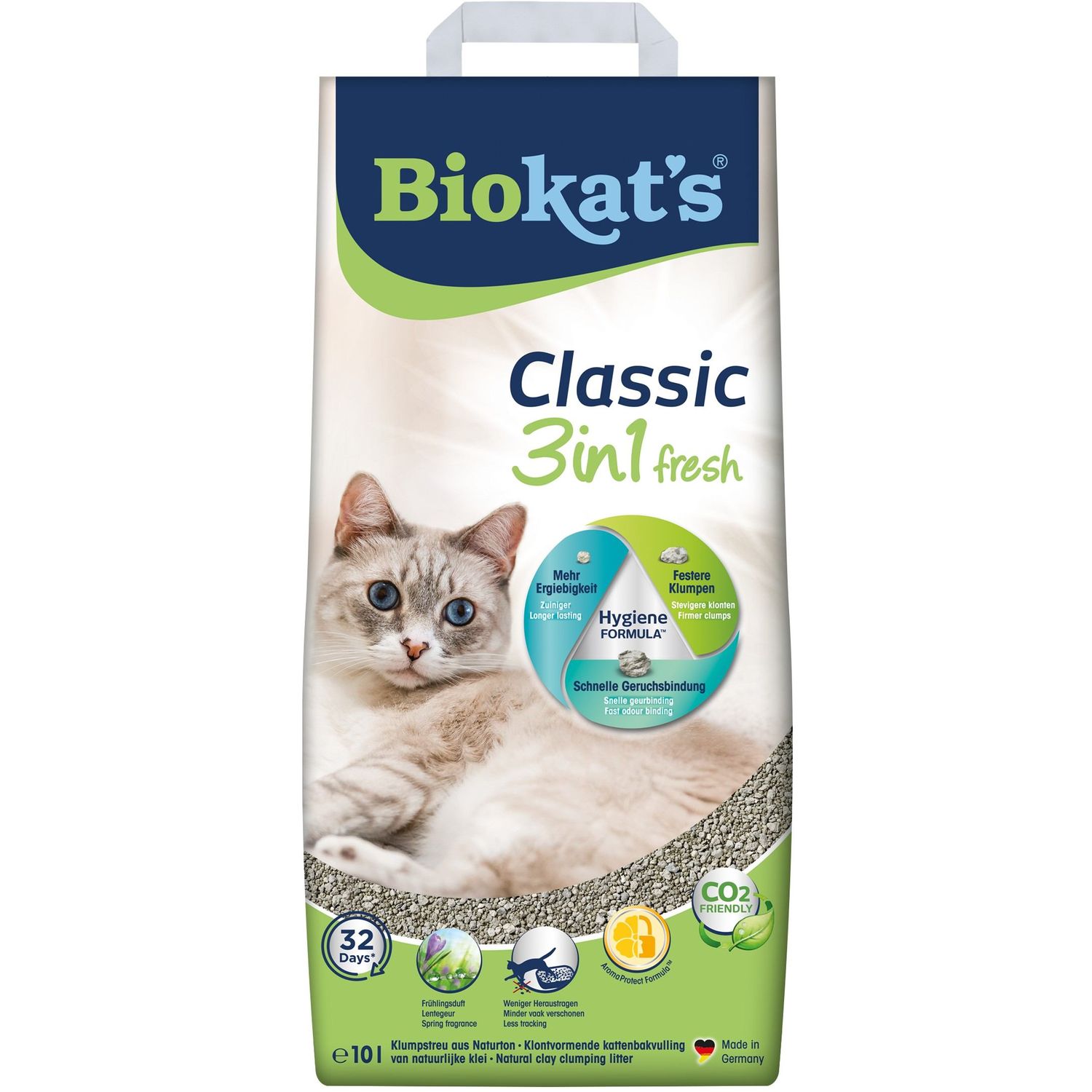 Бентонітовий наповнювач Biokat's Classic Fresh 3 в 1, 10 л (G-613314/614212) - фото 1
