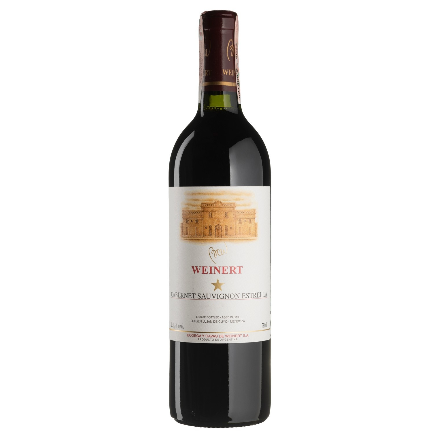 Вино Weinert Cabernet Sauvignon Estrella, красное, сухое, 0,75 л - фото 1