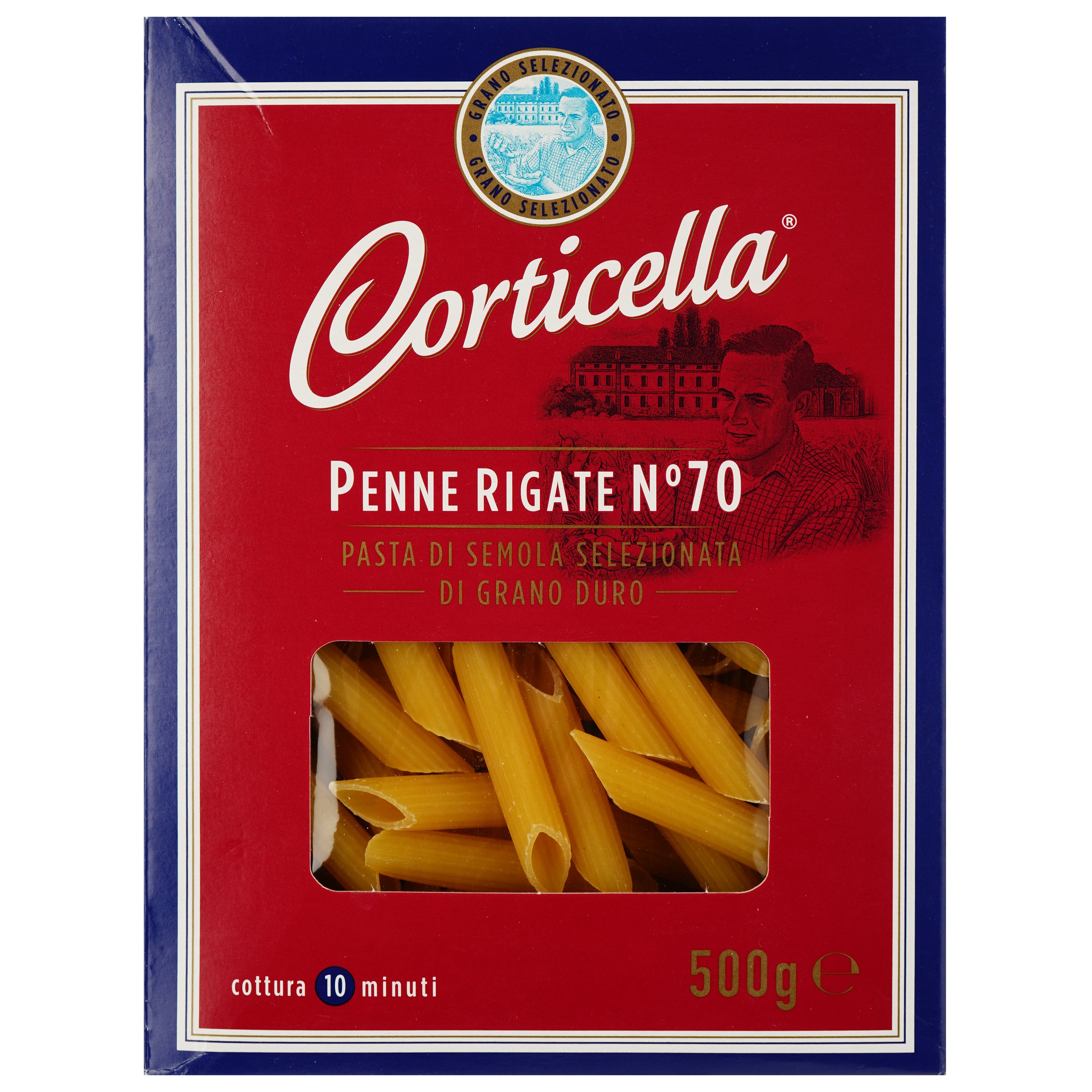 Вироби макаронні Corticella Penne Rigate 500 г (888424) - фото 1