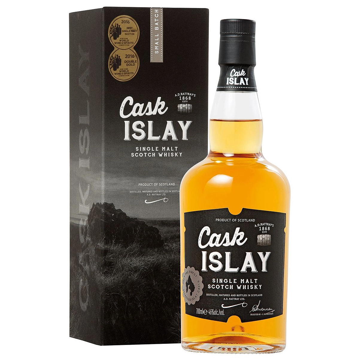 Виски Dewar Rattray Cask Islay, 46%, 0,7 л (8000015871879) - фото 1