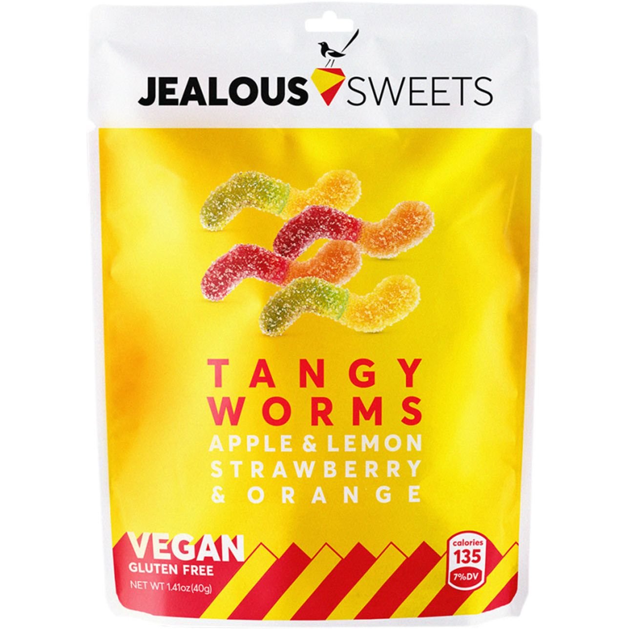 Цукерки Jealous Sweets Tangy Worms желейні 40 г (787039) - фото 1