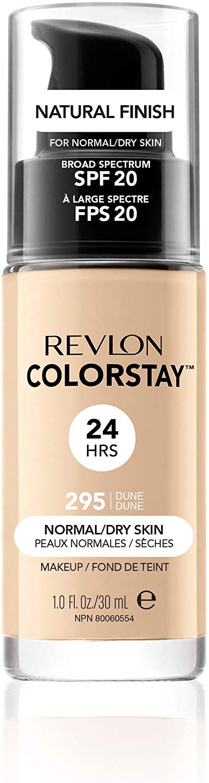 Тональный крем для нормальной и сухой кожи лица Revlon Colorstay Makeup Normal and Dry Skin SPF 20, тон 295 (Dune), 30 мл (499898) - фото 1