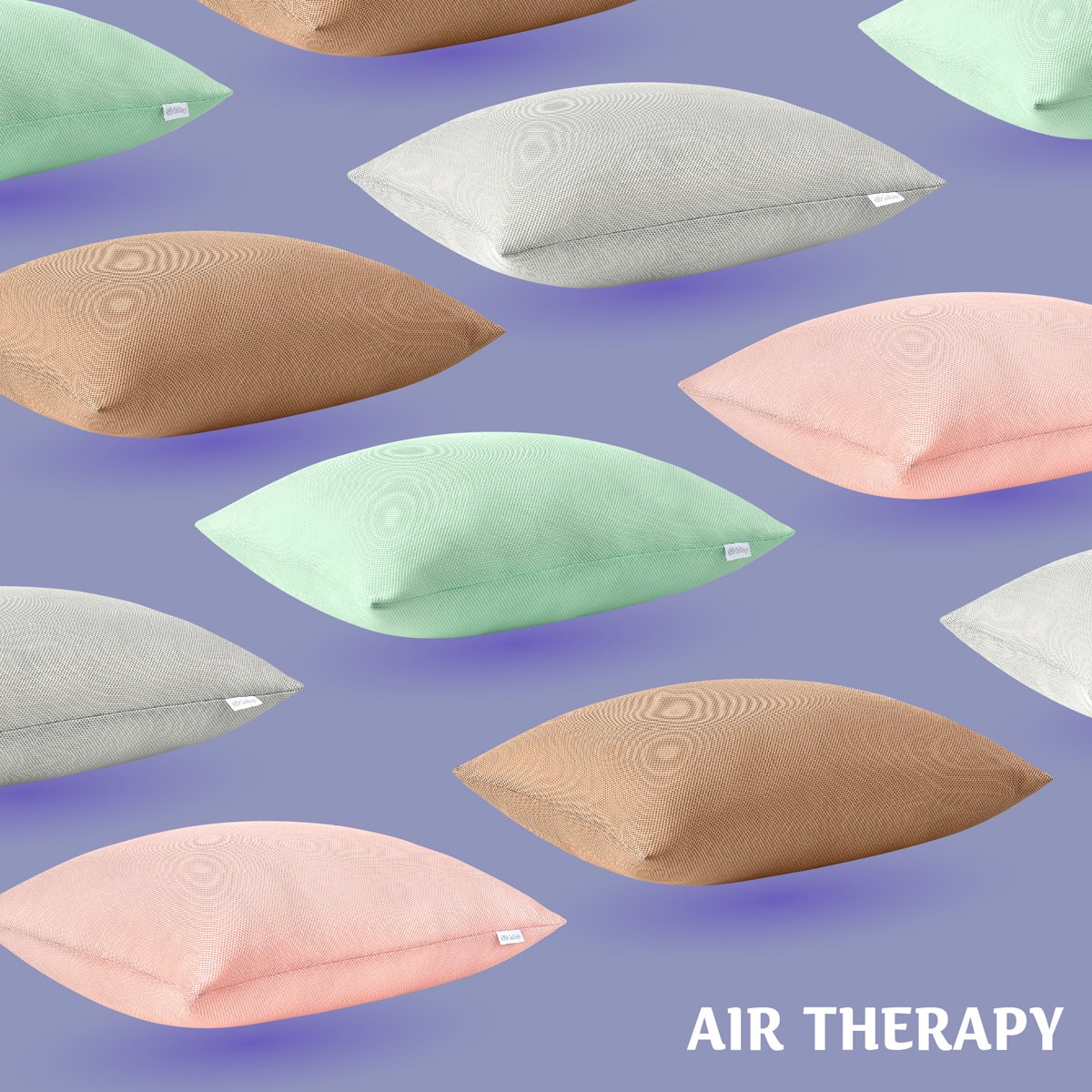 Подушка антиалергенна Sei Design Air Therapy, 70х50 см, 2 шт. пудровий (8-33064 пудра) - фото 7