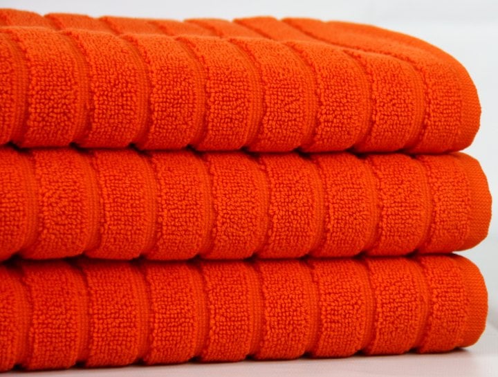 Полотенце для ног Maisonette Rainbow, 60х60 см, оранжевый (8699965100119) - фото 5