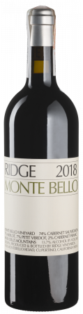 Вино Ridge Vineyards California Monte Bello 2018 червоне, сухе, 13,7%, 0,75 л - фото 1