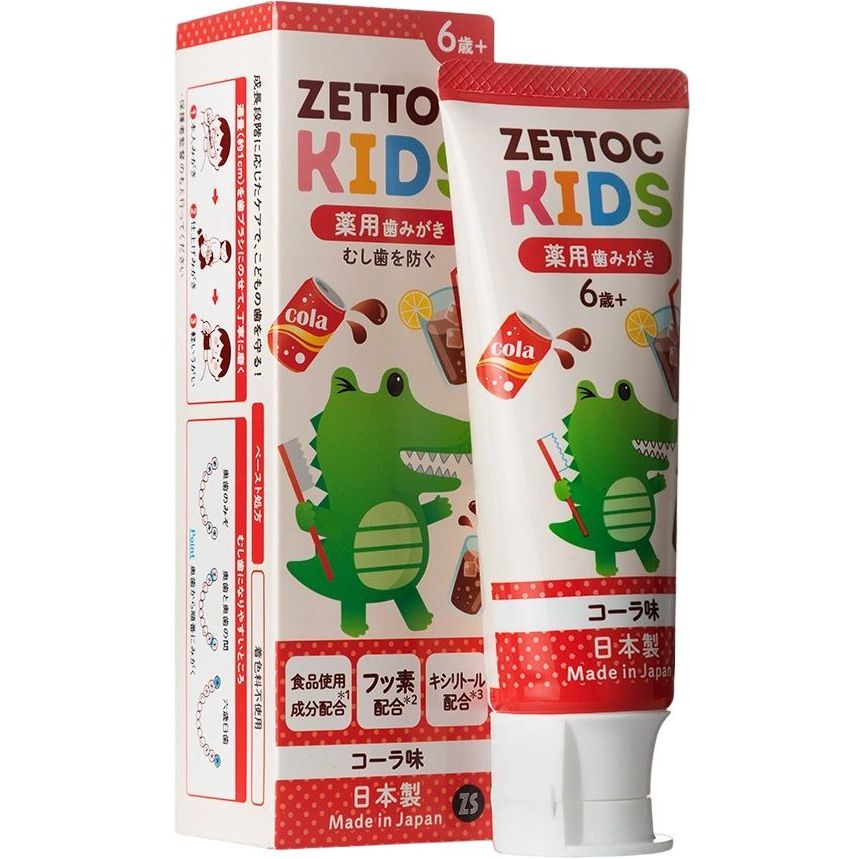 Детская зубная паста Zettoc Nippon Toothpaste Kids Cola Кола, 70 г - фото 2