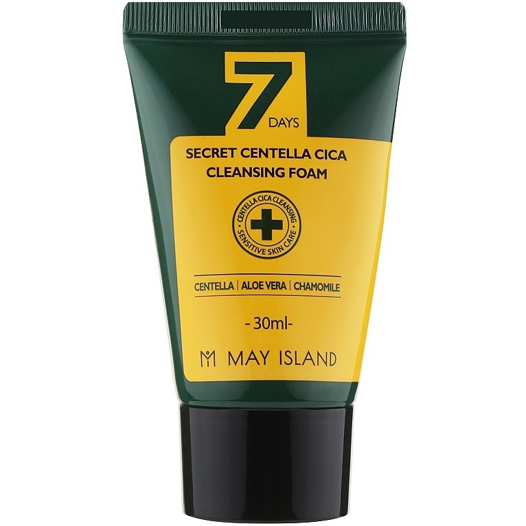 Пінка для вмивання May Island 7 Days Secret Centella Cica Cleansing Foam 30 мл - фото 1