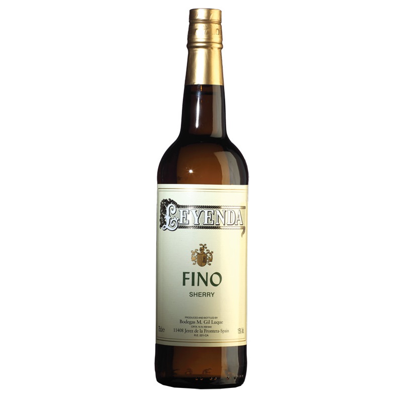 Херес Valdespino Fino Leyenda, белое, сухое, 15%, 0,75 л - фото 1