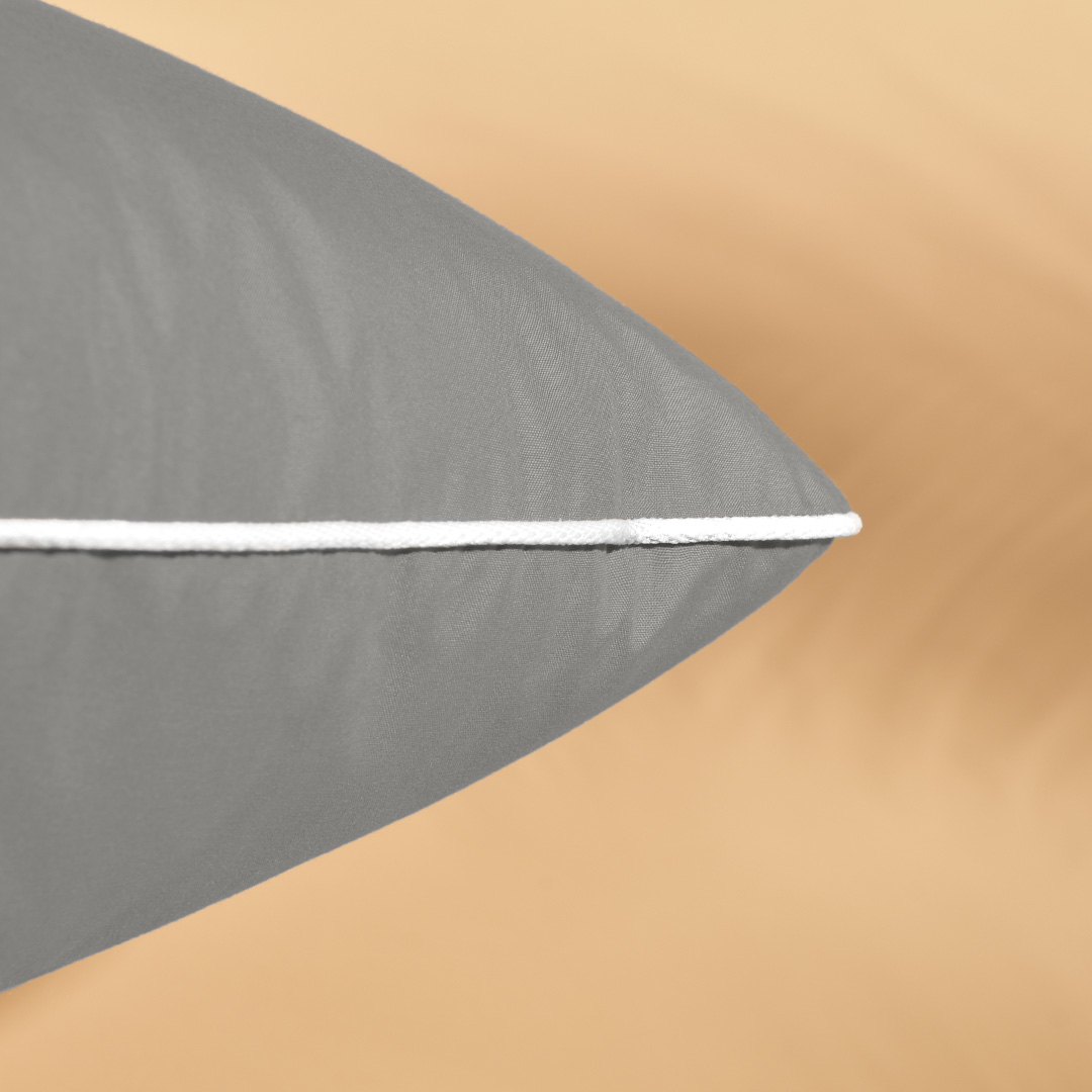Подушка Ideia Модерн з вышивкой, 45х45, серый (8-11131) - фото 3