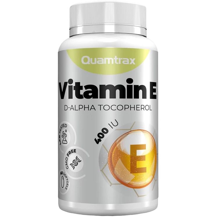 Витамин Е Quamtrax Vitamin E 60 капсул - фото 1