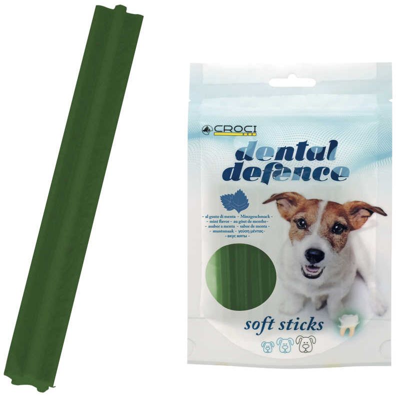 Лакомство для собак Croci Dental Defence Soft Stick Мята 80 г - фото 1