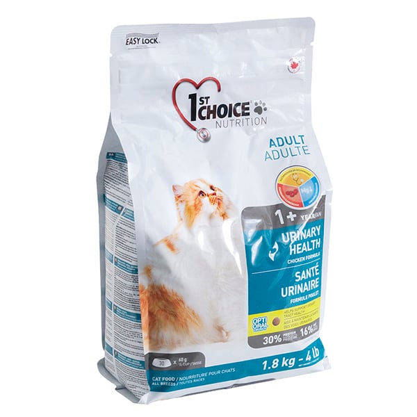 Сухий корм для дорослих котів 1st Choice Urinary Health при сечокам'яній хворобі 1.8 кг - фото 1