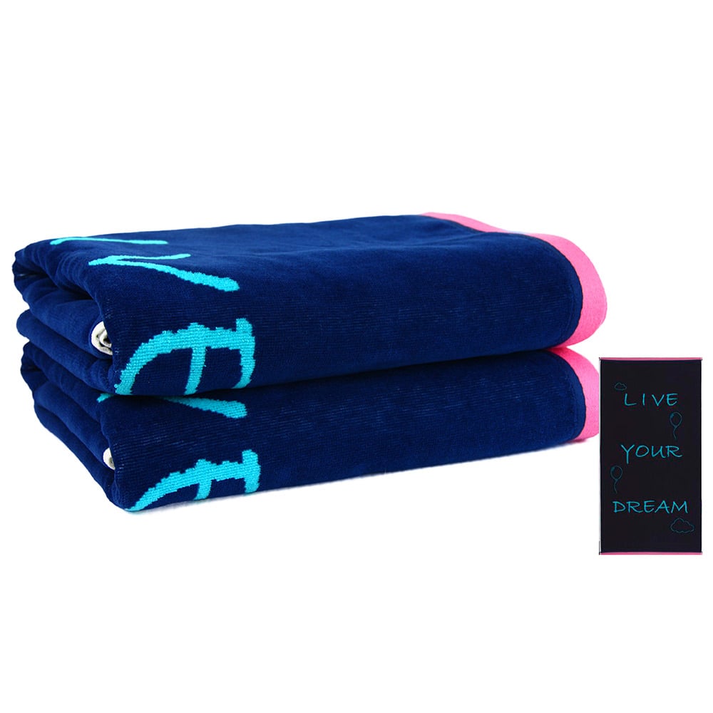 Рушник пляжний Maisonette Dream, 130х70 см, блакитний (8699965121190) - фото 3