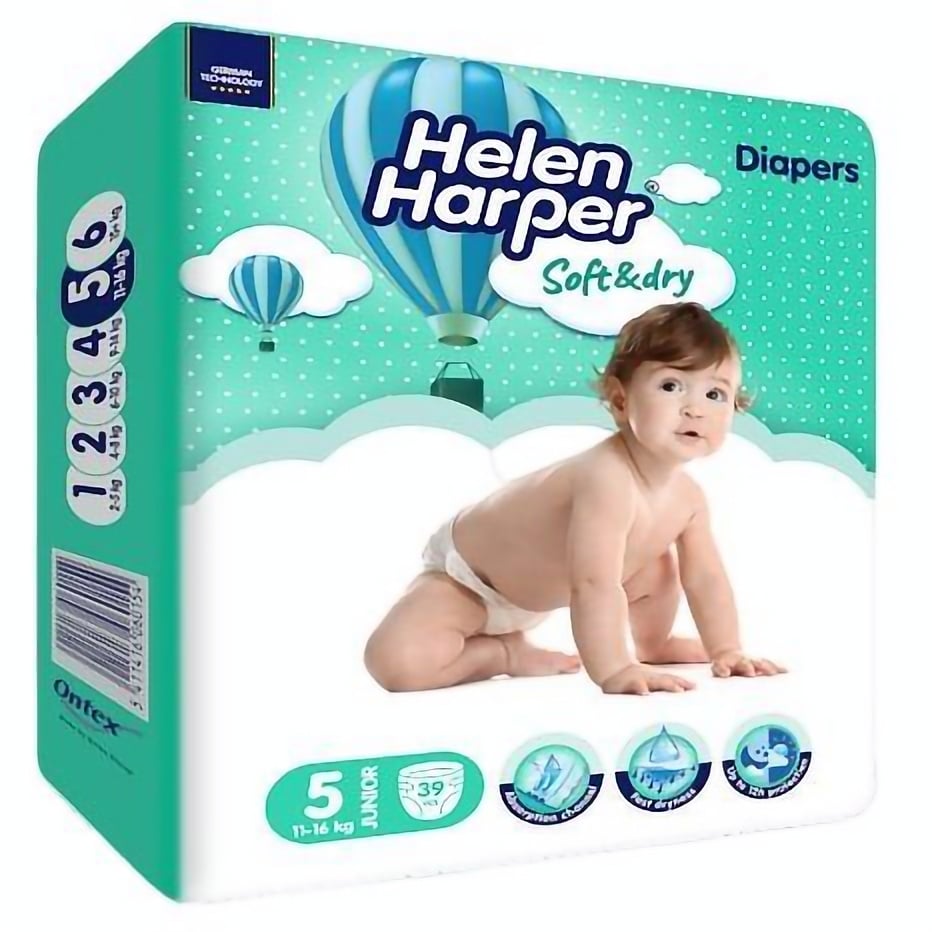 Підгузки Helen Harper Soft & Dry 5 (11-25 кг) 39 шт. - фото 7