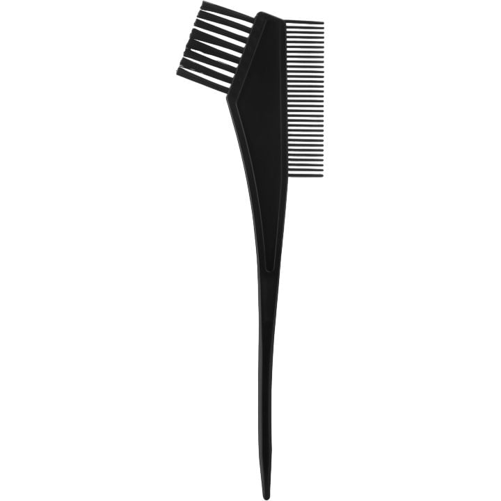 Пензлик для фарбування волосся SPL, з гребінцем, чорний - фото 1