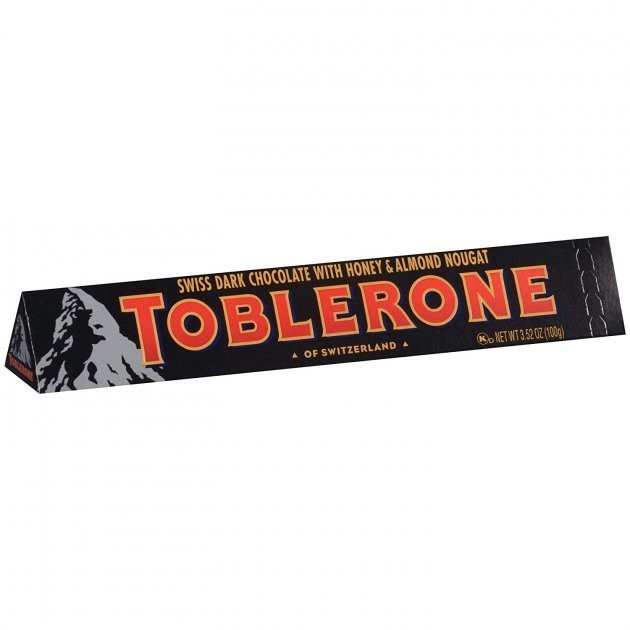 Шоколад чорний Toblerone з нугою з меду та мигдалю, 100 г (232728) - фото 1