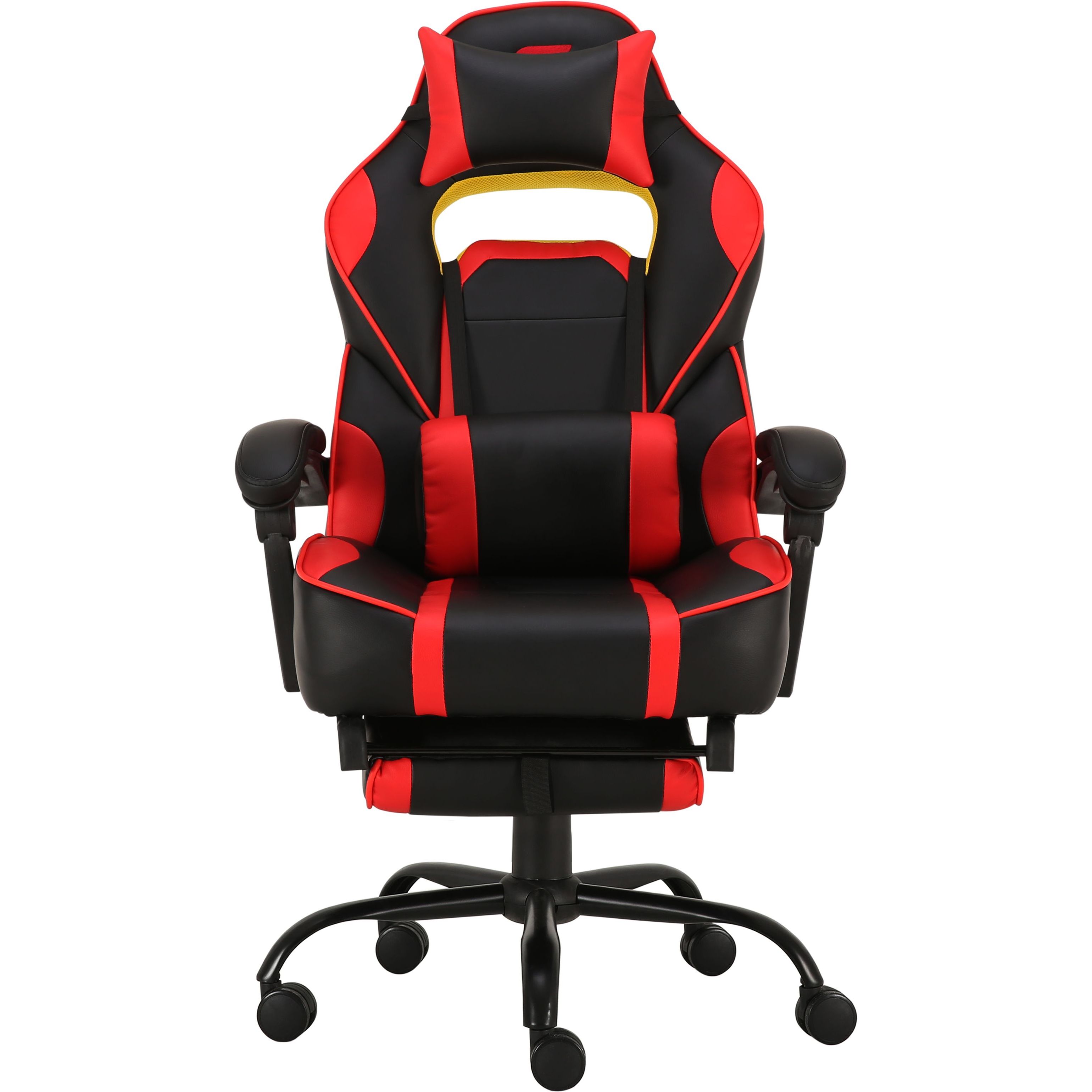 Геймерское кресло GT Racer черное с красным (X-2748 Black/Red) - фото 1