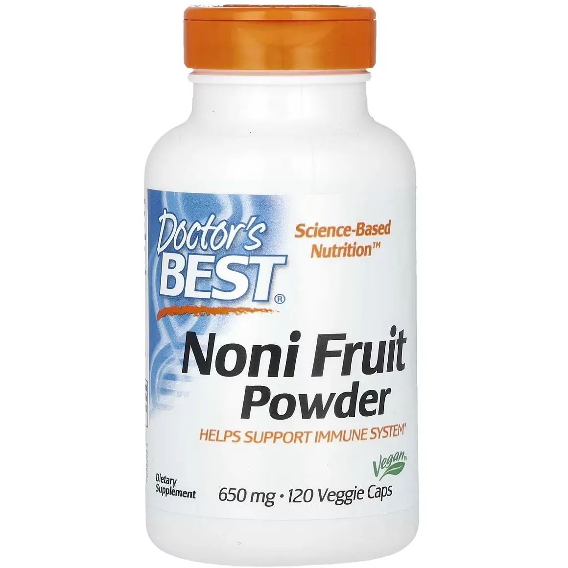 Нони Doctor's Best Noni Fruit Powder 1300 мг 120 вегетарианских капсул - фото 1