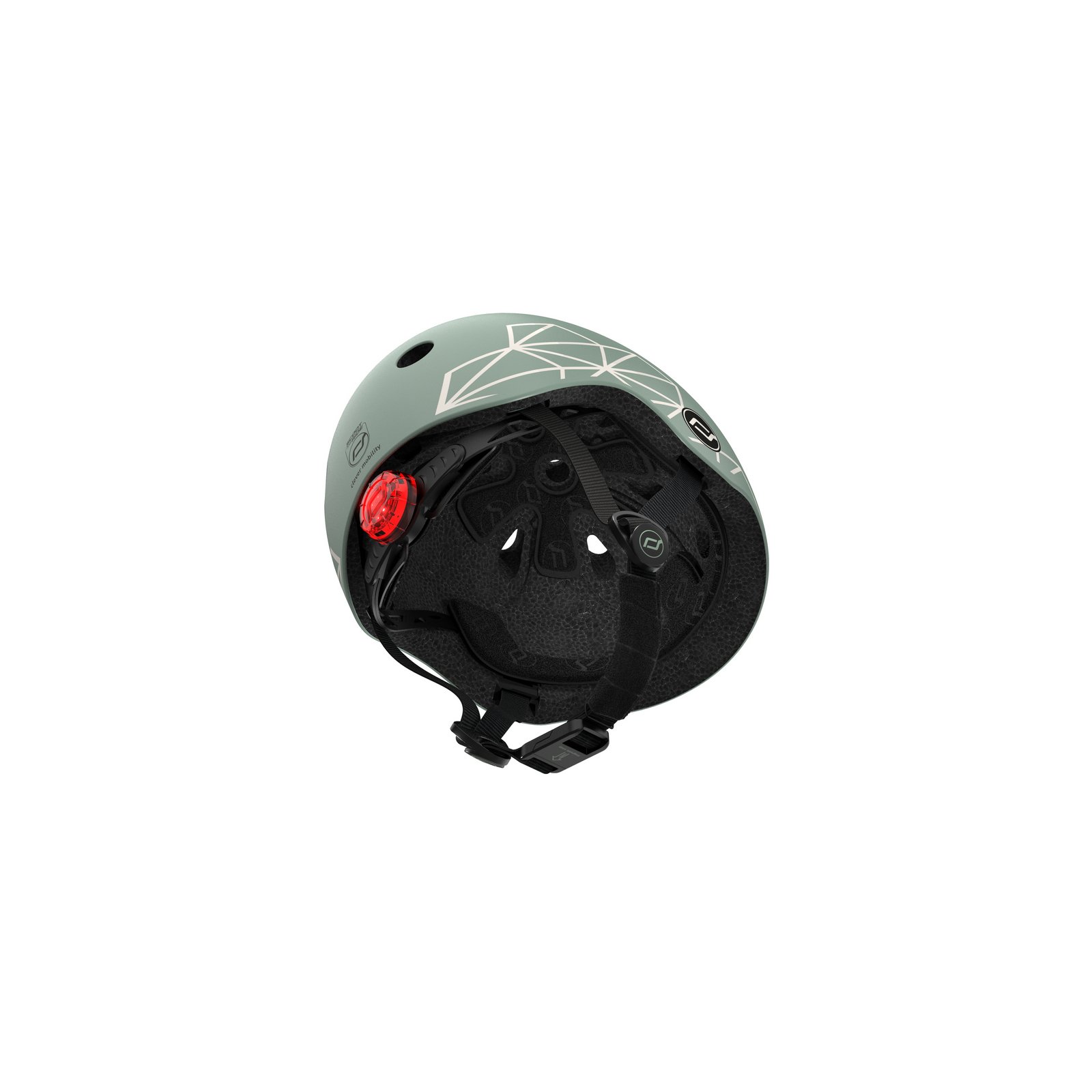 Шлем защитный Scoot and Ride, с фонариком, 45-51 см (XXS/XS), зеленый - фото 5