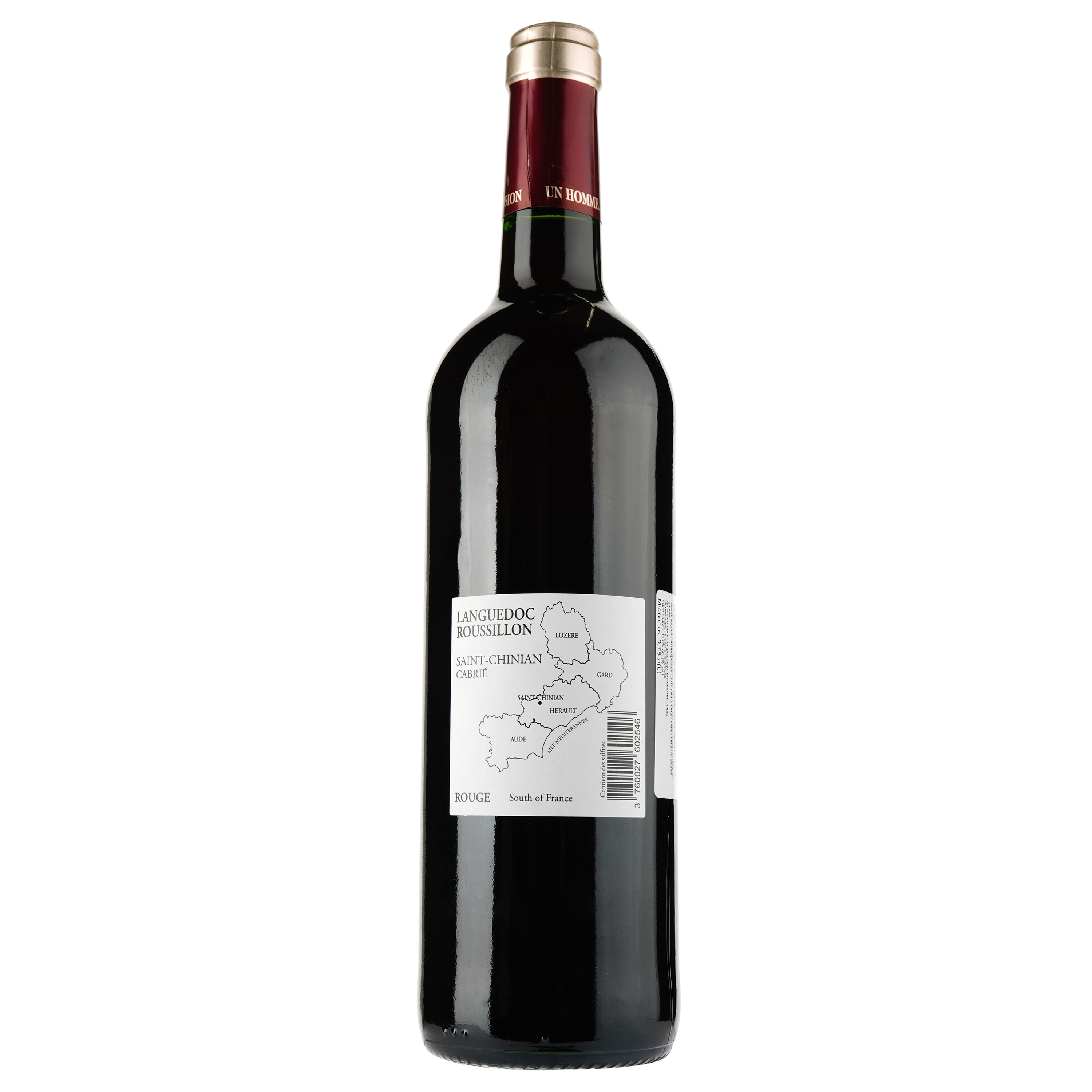 Вино Les Vignerons de Cabrie Rouge AOP Saint Chinian, червоне, сухе, 0.75 л - фото 2