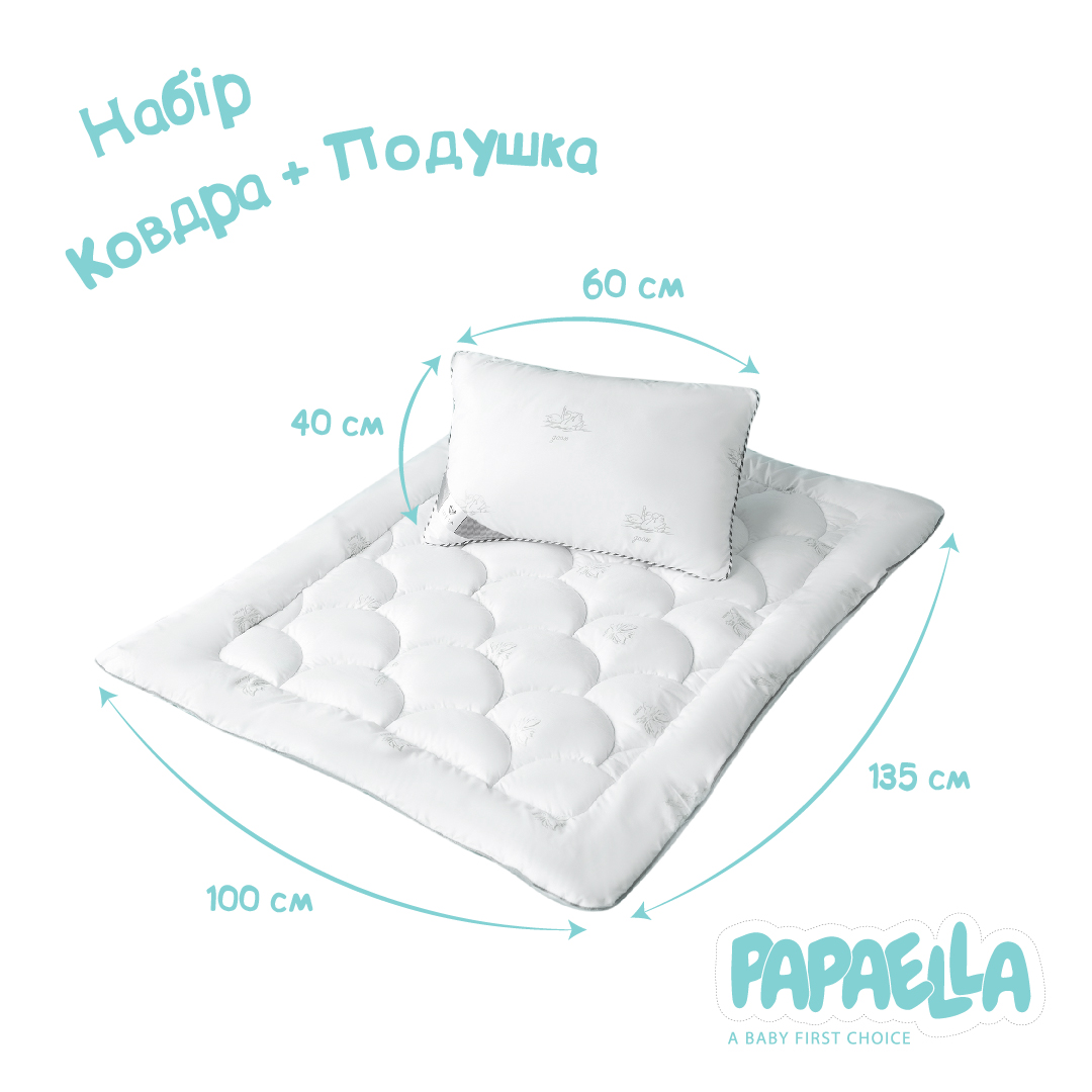 Дитячий набір Papaella Super Soft: ковдра 135х100 см + подушка 60х40 см (8-34923) - фото 2