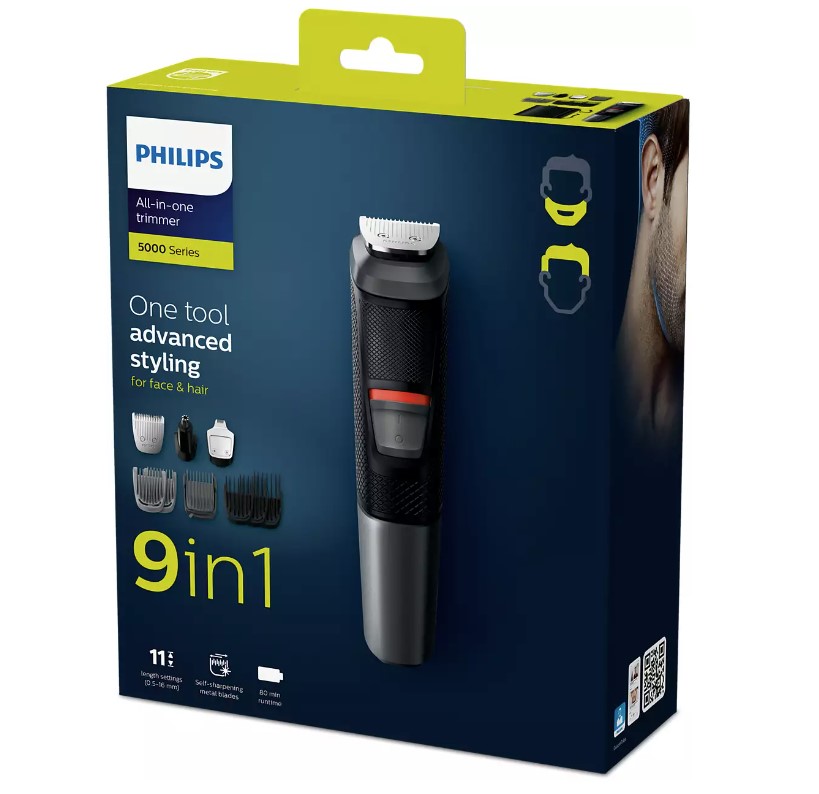 Триммер универсальный Philips 9 в 1 Multigroom series 5000 (MG5720/15) - фото 6