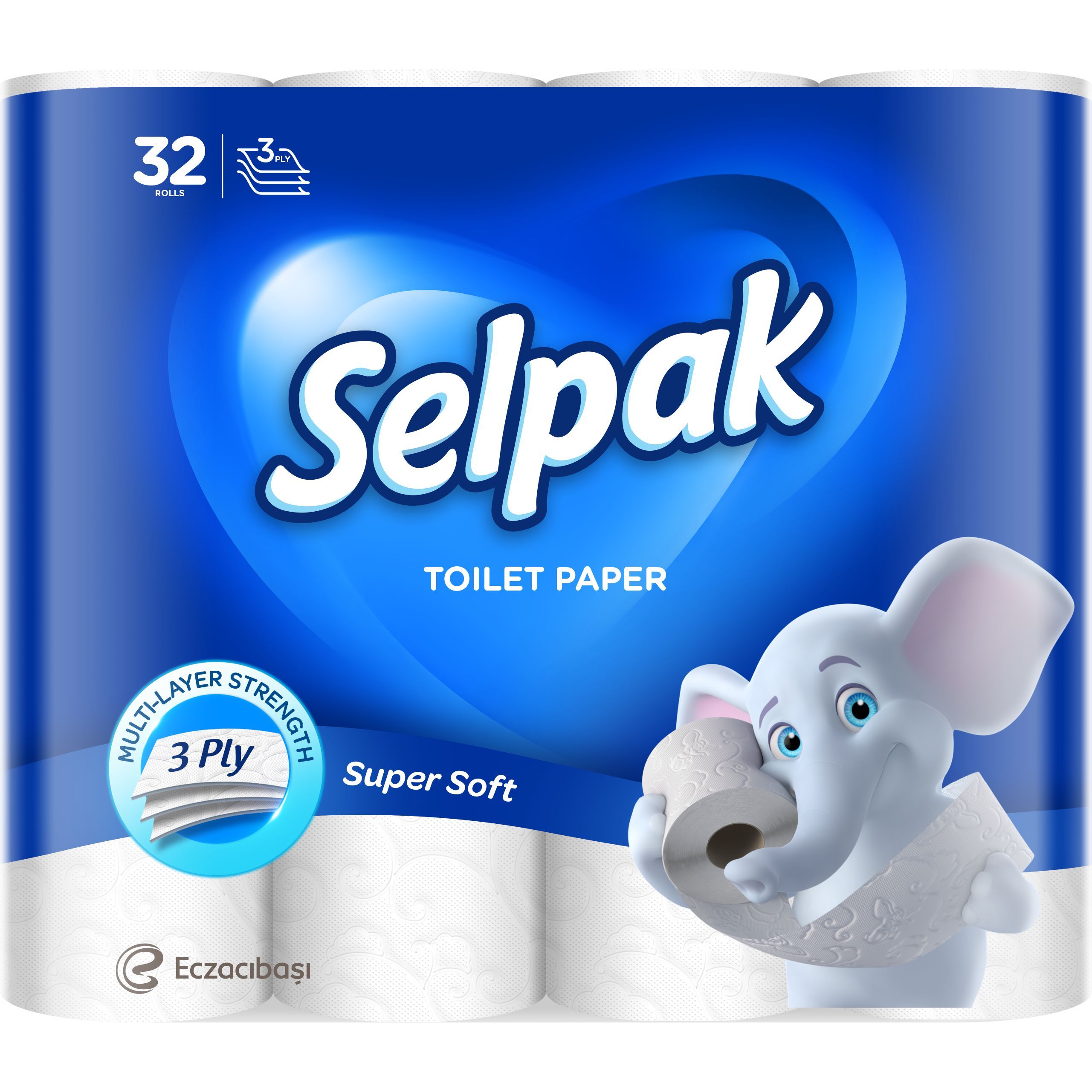 Туалетная бумага Selpak трехслойная 32 рулона - фото 1